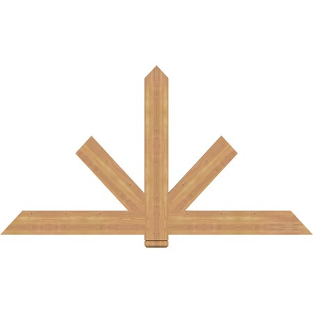 Ekena Millwork Kennewick Timber Gable Bracket, Western Red Cedar, 72"W x 39"H x 1 1/2"D x 5 1/2"F, 13/12 Pitch GBW072X39X0206KEN00SWR